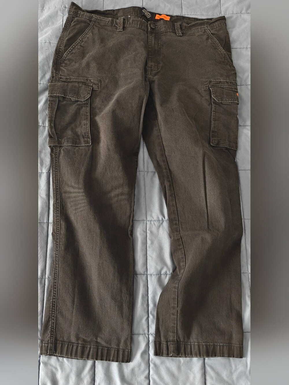 St Johns Bay Men's Dark Navy Cargo Pants - Classic Utility Style Size 38 by 30